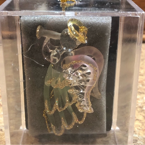 Unique Treasures Hand Made, Hand Spun Multi-Color Glass Angel Ornament - Picture 2 of 11